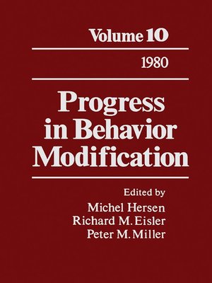 cover image of Progress in Behavior Modification, Volume 10